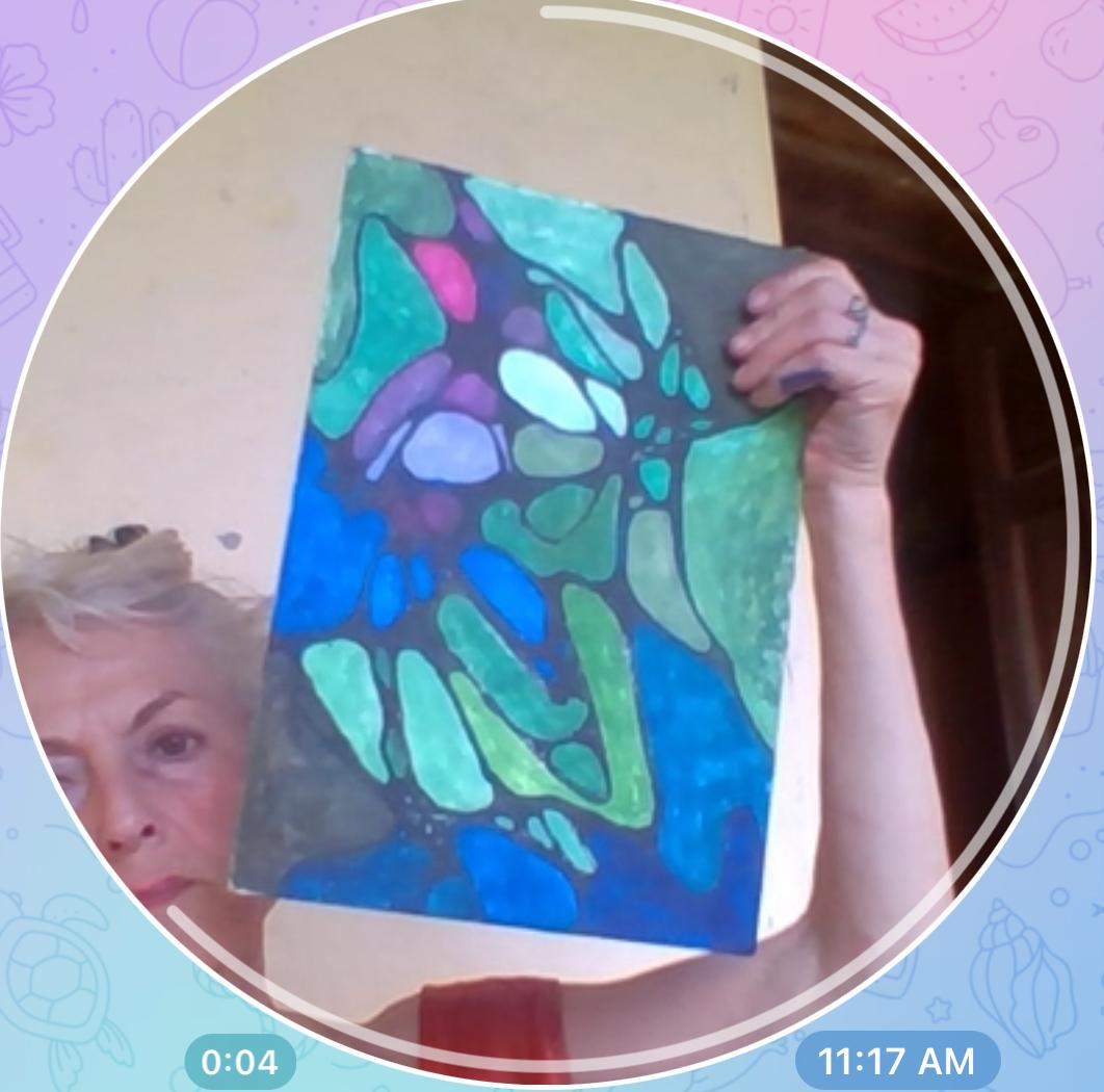 Participants in a Microdose Neuro Art group class adding lines to their pages