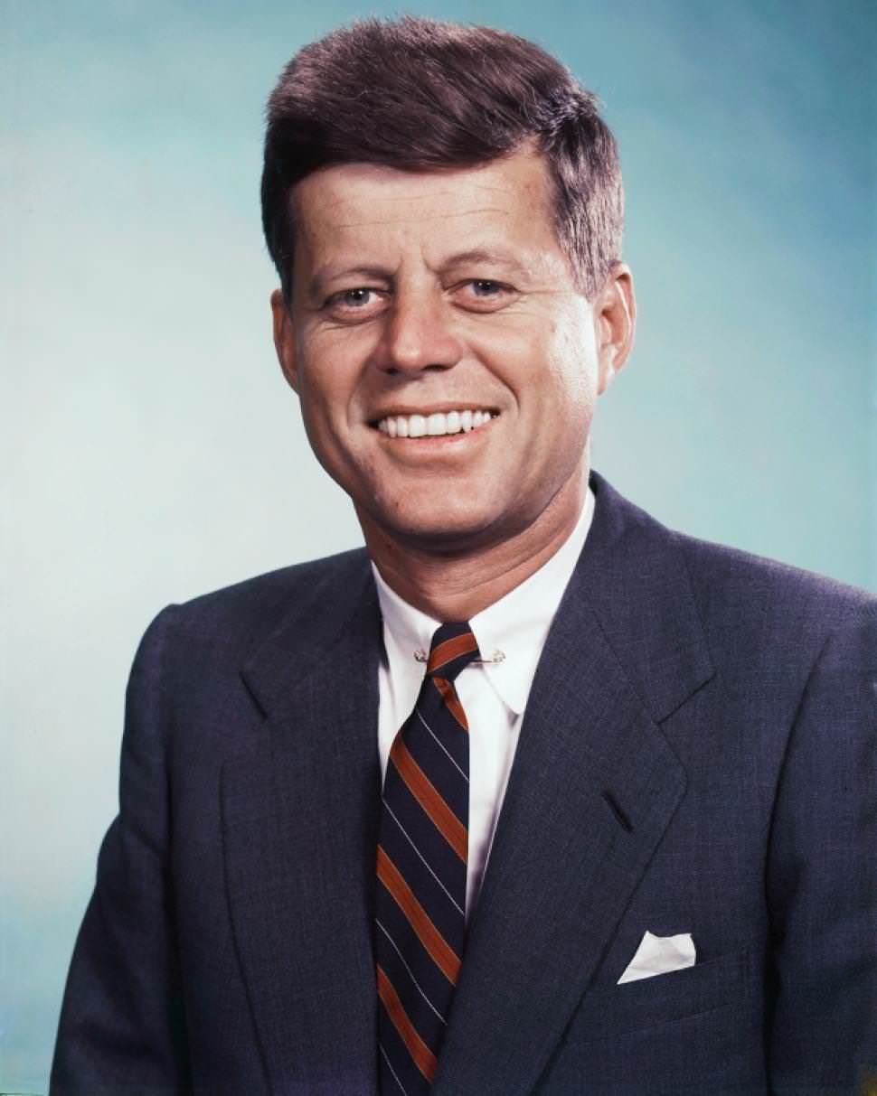 Portrait of JFK, known doodler